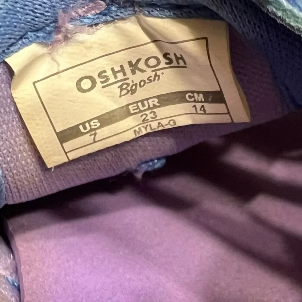 OshKosh Sz 7 Periwinkle Mila Sneaker Sandals